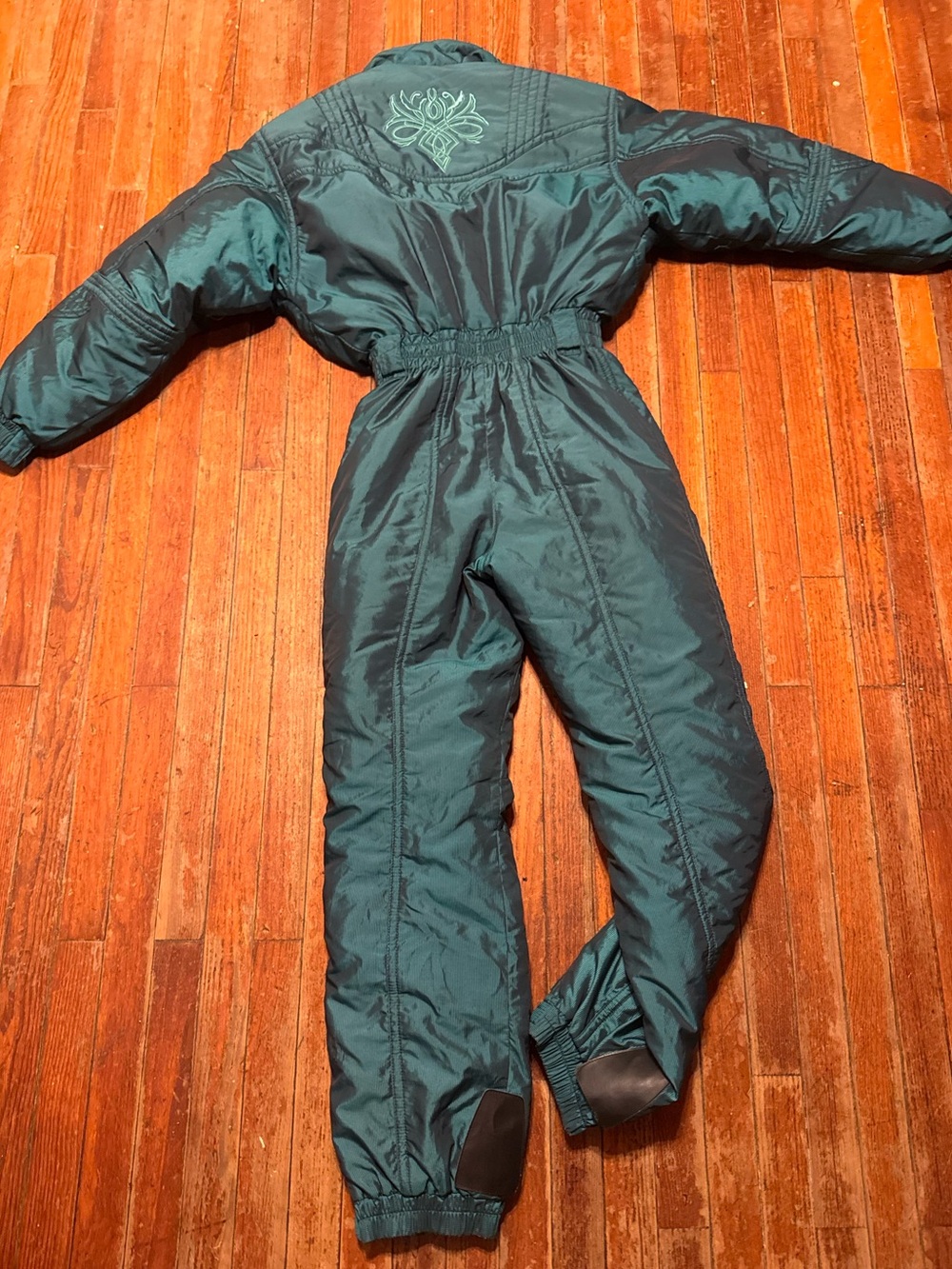 Descente Emerald Green Insulated Women’s Ski Jumpsuit retro VTG size 10